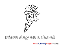 Free School Colouring Page download