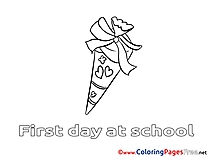 Free School Colouring Page download