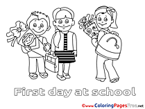 Friends School for free Coloring Pages download