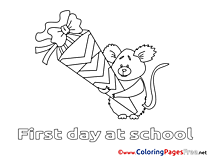 Koala Kids free Coloring Page School