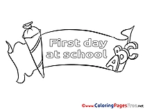 Poster download Colouring Sheet School free