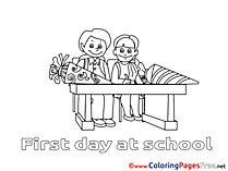 Student writes Coloring Sheets download free