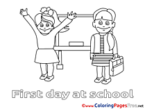 Students School Coloring Pages for free