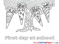 Tree printable Coloring Pages School for free