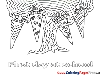 Tree printable Coloring Pages School for free
