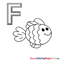Fisch Kids Alphabet Coloring Pages