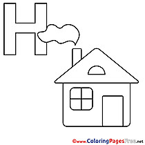 Haus download Alphabet Coloring Pages