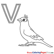 Vogel Kids Alphabet Coloring Pages