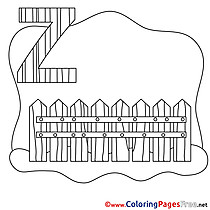 Zaun Kids Alphabet Coloring Page