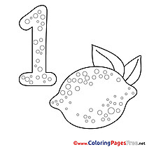 Numbers coloring pages