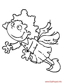 Angel coloring for free