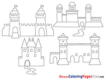 Castles printable Coloring Sheets download