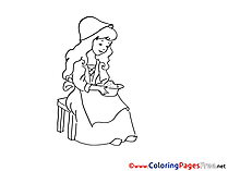 Cinderella free printable Coloring Sheets