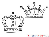 Colouring Sheet Crowns download free