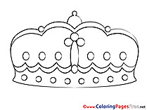 Crown Children Coloring Pages free