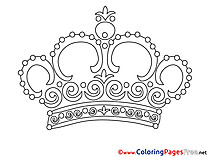 Crown Coloring Sheets download free