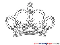 Crown Coloring Sheets download free