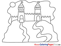 Fort Colouring Page printable free