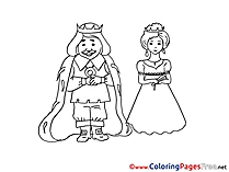 King Coloring Sheets download free
