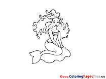 Little Mermaid printable Coloring Sheets download