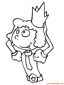 Prince coloring page free