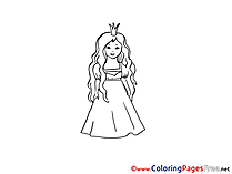 Princess Kids download Coloring Pages