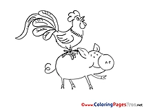 Animals for Children free Coloring Pages