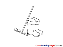 Boots Kids download Coloring Pages