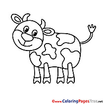 Calf download printable Coloring Pages