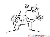 Cow free printable Coloring Sheets