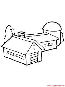 Farm coloring page