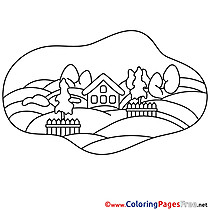 Flield Children Coloring Pages free