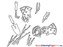 Gloves Coloring Sheets download free