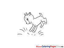 Goat Colouring Sheet download free