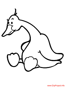 Goose coloring sheet for free