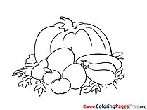 Harvest Colouring Sheet download free
