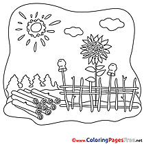Logs Kids free Coloring Page