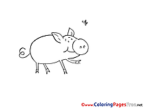 Piggy printable Coloring Sheets download