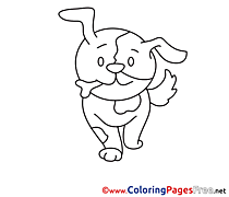 Puppy free Colouring Page download