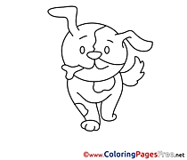 Puppy free Colouring Page download