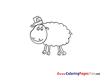 Sheep Children Coloring Pages free