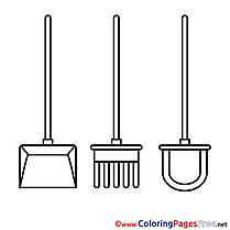 Shovel Colouring Sheet download free