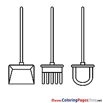 Shovel Colouring Sheet download free
