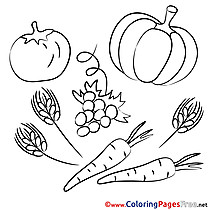 Vegetables Kids download Coloring Pages