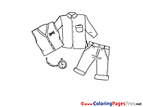 Clothes Coloring Sheets download free