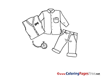 Clothes Coloring Sheets download free