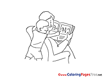 Book free Father's Day Coloring Sheets