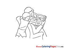 Book free Father's Day Coloring Sheets
