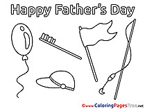 Holiday Father's Day free Coloring Pages