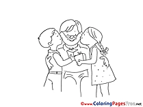 Kids Coloring Pages Father's Day for free